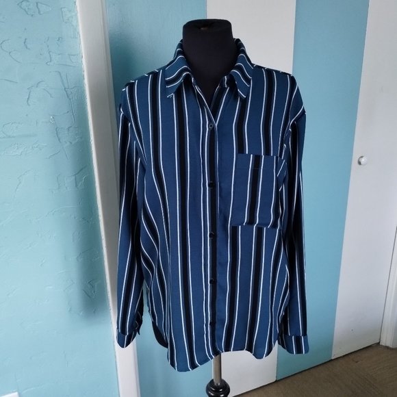 Wild Fable Striped Blouse - Picture 6 of 12